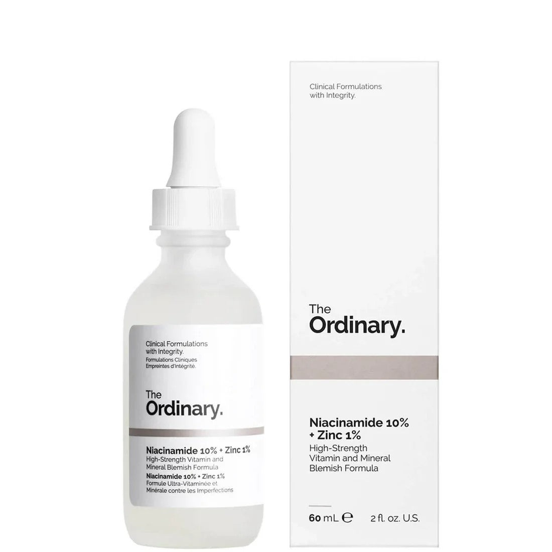 2 pices Ordinary Niacinamide 10% + Zinc 1% Face Serum Imp