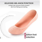 1 Pair Full Length Silicone Gel Moisturizing Socks Foot Care Protector Cracked Heel Socks